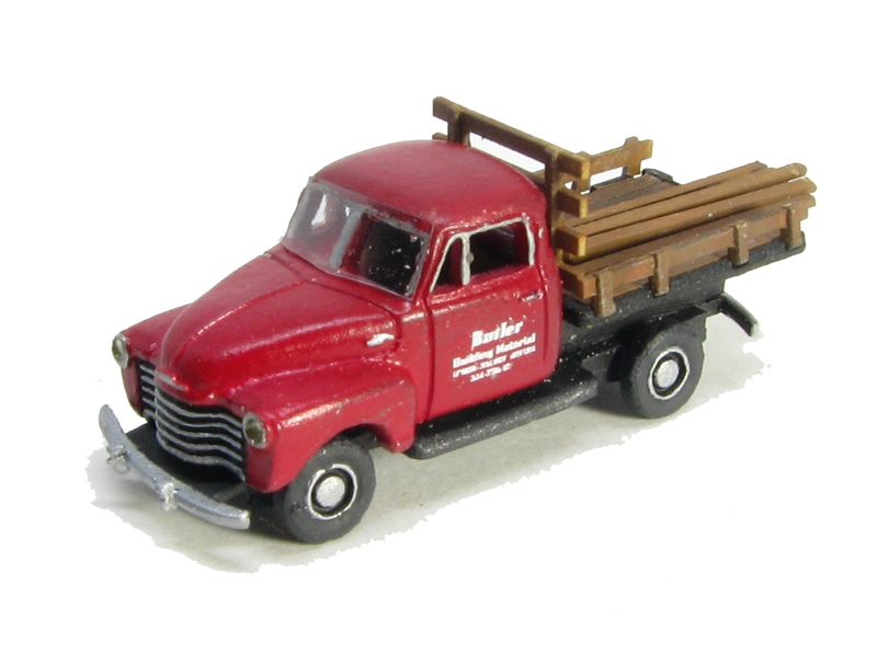 N Scale 50's 3100 Chevy Half Ton Flatbed Truck kit by Showcase Miniatures 94 
